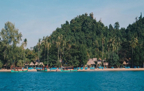 Cambodian island coastline